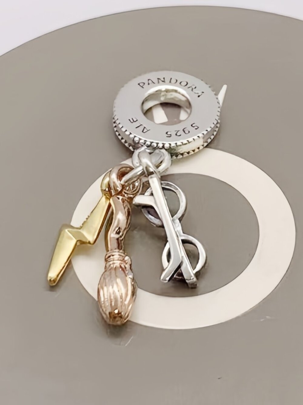 Pandora Harry Potter, Glasses, Nimbus 2000 & Lightning Bolt Dangle Charm
